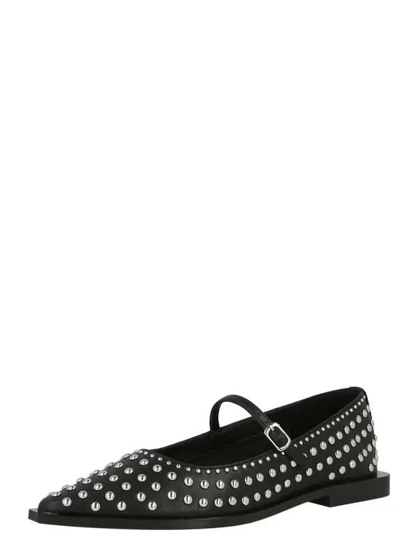 STEVE MADDEN STEVE MADDEN Odprte balerinke 'Gennie'  črna / srebrna