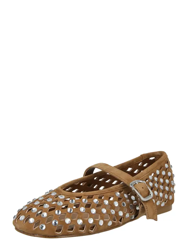 STEVE MADDEN STEVE MADDEN Odprte balerinke 'Rerun'  karamel / srebrna