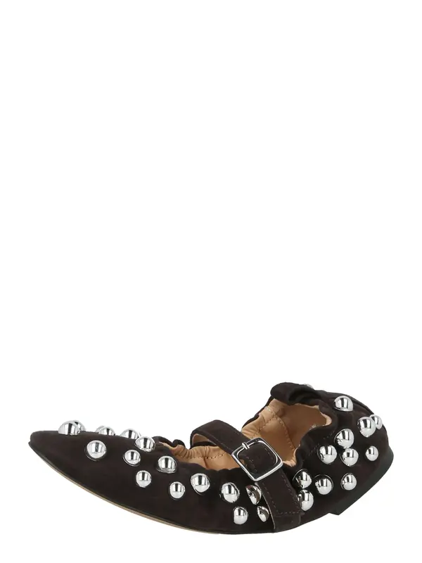 STEVE MADDEN STEVE MADDEN Odprte balerinke 'Sunrays'  čokolada