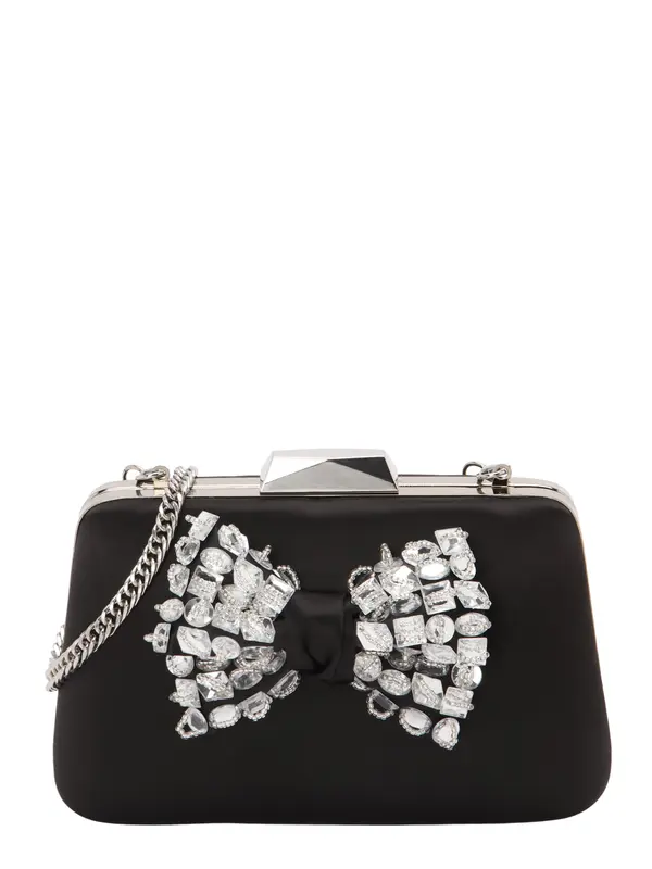 STEVE MADDEN STEVE MADDEN Pisemska torbica 'Loan'  črna / srebrna