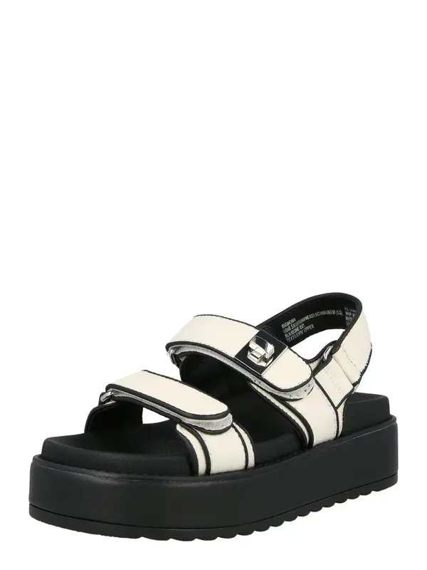 STEVE MADDEN STEVE MADDEN Sandali 'Bigmona'  črna / naravno bela