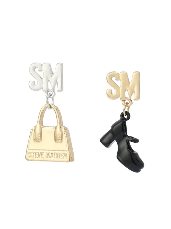 STEVE MADDEN STEVE MADDEN Uhani  zlata / črna / srebrna