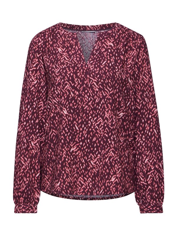 STREET ONE STREET ONE Bluza  bordo / bela