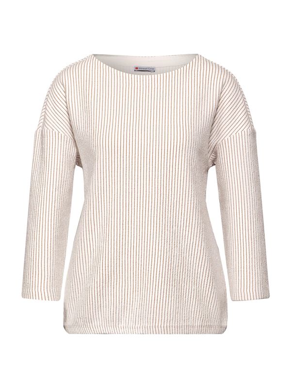 STREET ONE STREET ONE Majica  karamel / bela