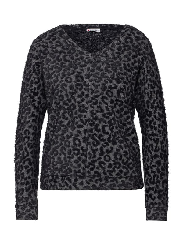 STREET ONE STREET ONE Majica  siva / črna