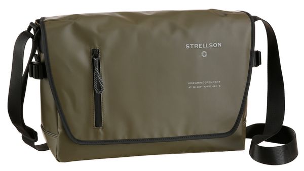 STRELLSON STRELLSON Torba preko telesa 'Stockwell 2.0 Dorian'  svetlo siva / oliva / črna