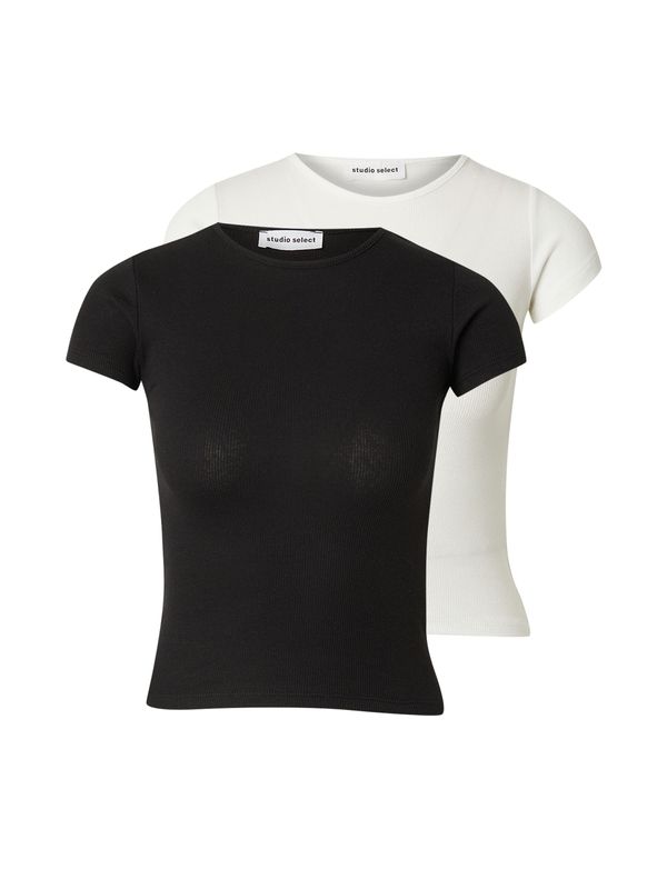 STUDIO SELECT STUDIO SELECT Majica 'Valeska'  črna / bela
