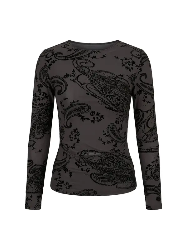 studioselect studioselect Bluza 'Lilian'  čokolada / črna