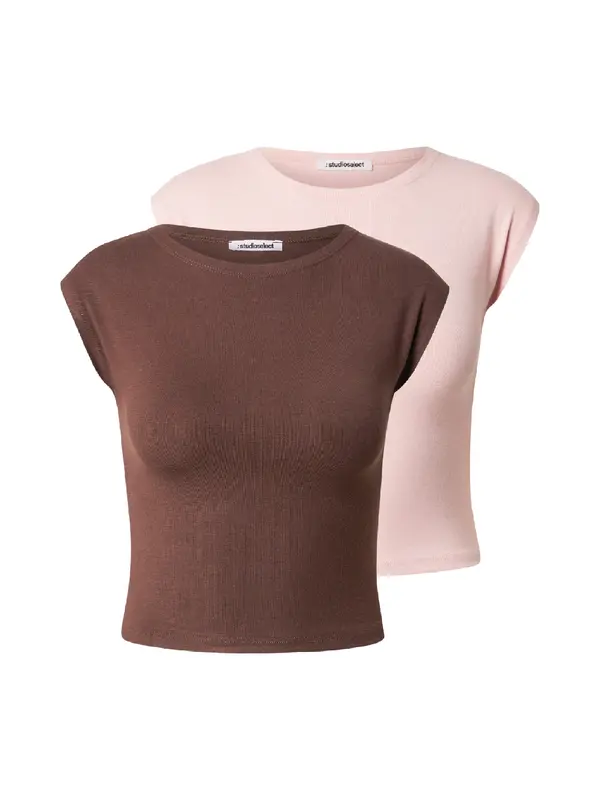studioselect studioselect Majica 'Jasmin'  rjava / rosé