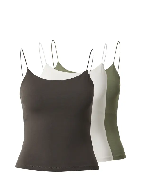 studioselect studioselect Top 'Lena'  temno siva / kaki / bela