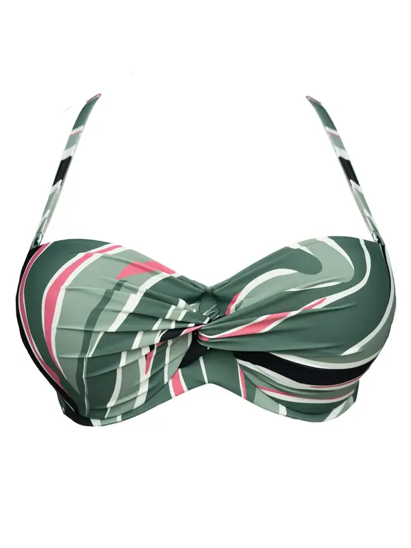 SugarShape SugarShape Bikini zgornji del 'Mambo'  jelka / svetlo zelena / črna