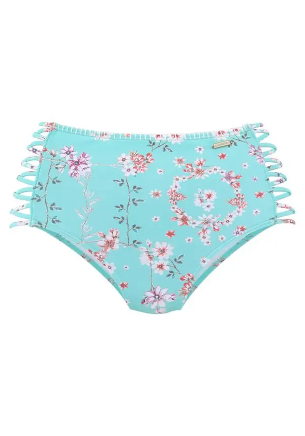 SUNSEEKER SUNSEEKER Bikini hlačke 'Ditsy'  voda / staro roza