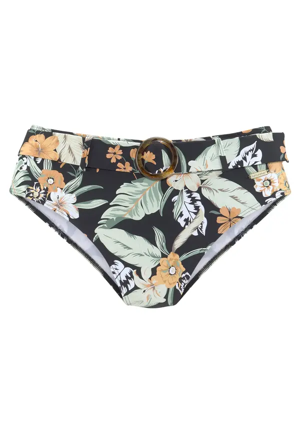 SUNSEEKER SUNSEEKER Bikini hlačke  pastelno zelena / marelica / črna / bela