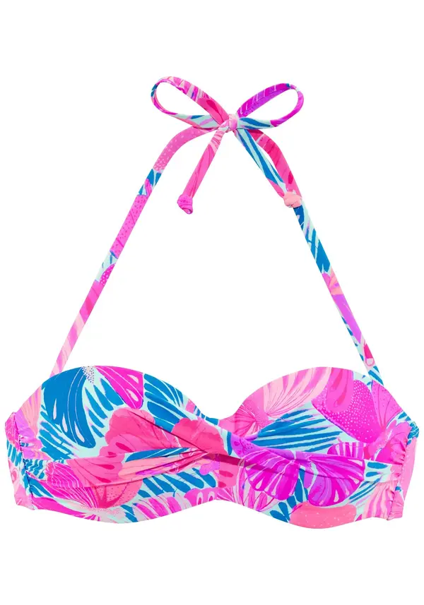 SUNSEEKER SUNSEEKER Bikini zgornji del  modra / roza / roza / temno roza