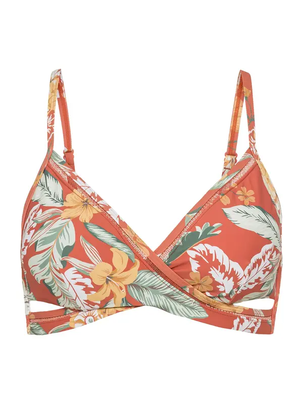 SUNSEEKER SUNSEEKER Bikini zgornji del 'Suva'  kremna / meta / pastelno zelena / oranžna / temno oranžna