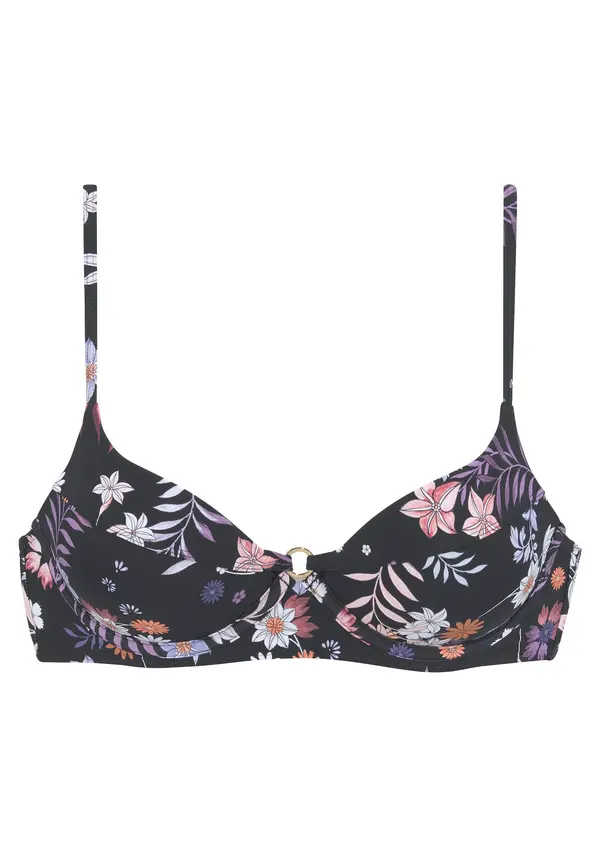 SUNSEEKER SUNSEEKER Bikini zgornji del  temno modra / lila / pastelno rdeča / črna