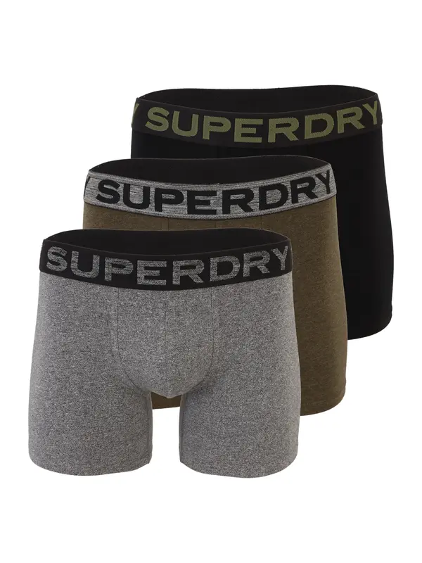 Superdry & Co Superdry & Co Boksarice  pegasto siva / oliva / črna