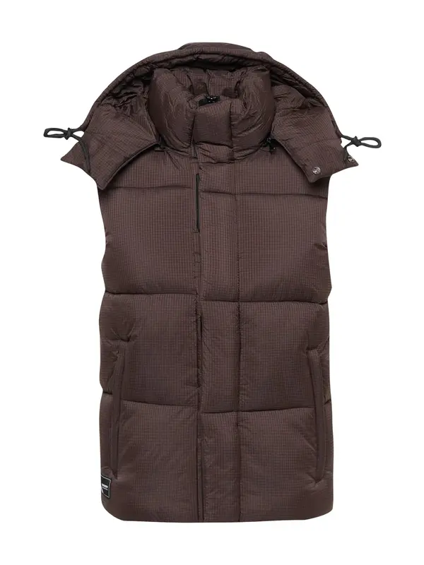Superdry & Co Superdry & Co Brezrokavnik  čokolada / siva / črna
