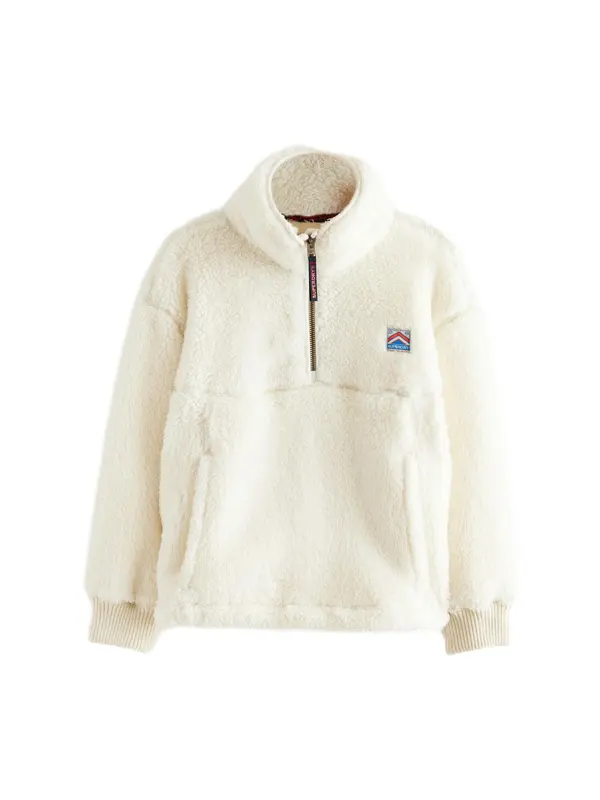 Superdry & Co Superdry & Co Jopa iz flisa  petrol / brusnica / bela