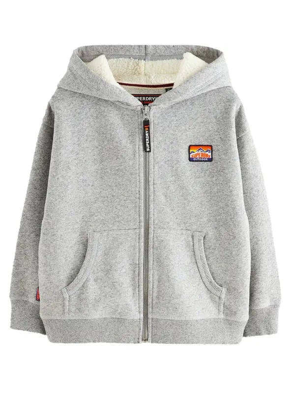 Superdry & Co Superdry & Co Jopa na zadrgo  svetlo siva