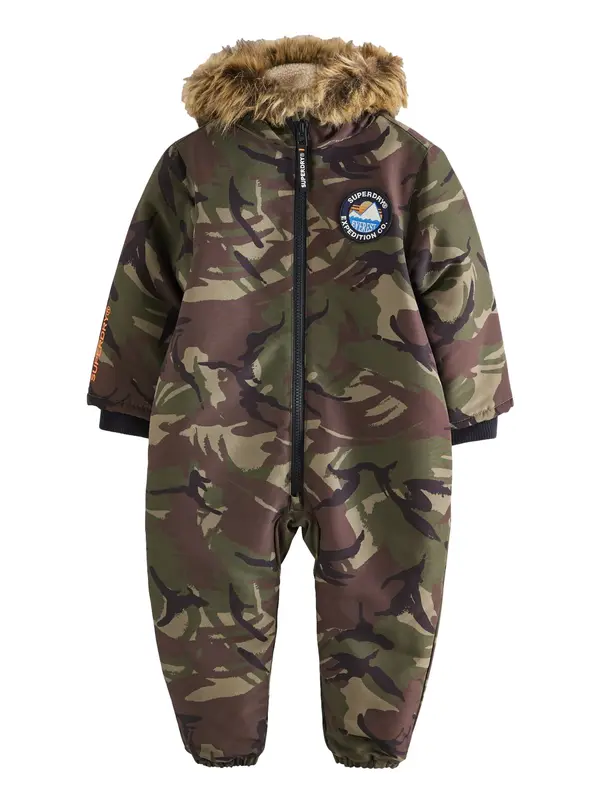 Superdry & Co Superdry & Co Kombinezon 'Everest'  greige / oliva / jagoda