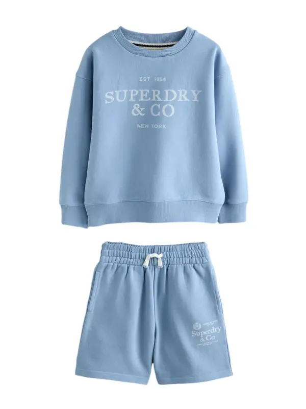Superdry & Co Superdry & Co Komplet  svetlo modra / bela