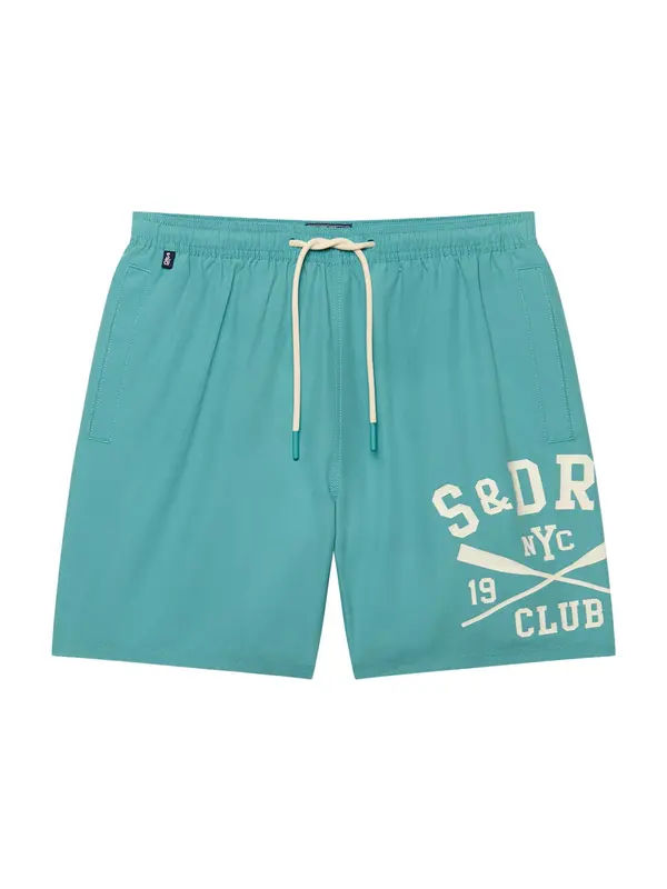 Superdry & Co Superdry & Co Kratke kopalne hlače  turkizna / bela