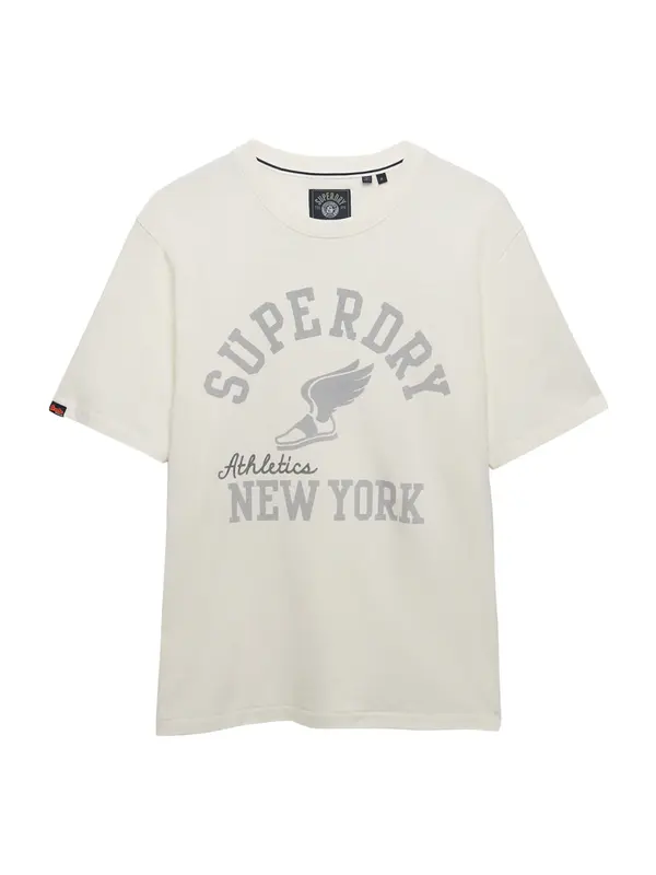 Superdry & Co Superdry & Co Majica 'Ath Ess'  siva / črna / off-bela