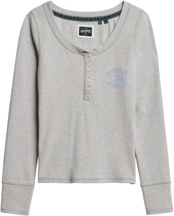 Superdry & Co Superdry & Co Majica 'Athletic'  kraljevo modra / pegasto siva