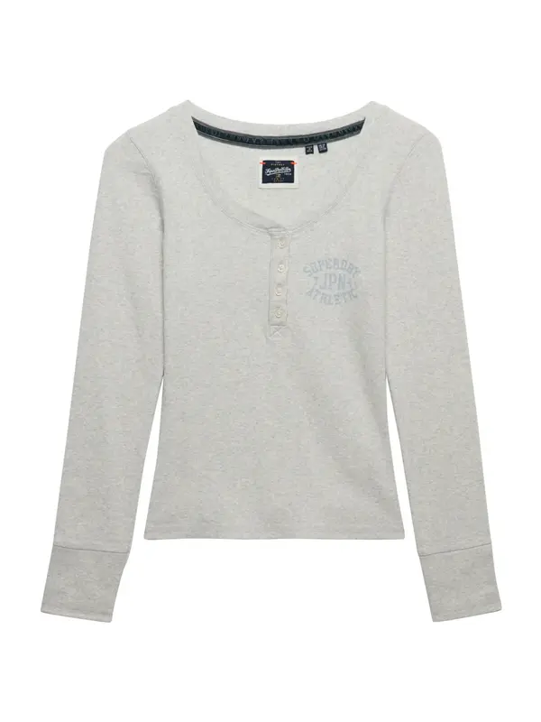 Superdry & Co Superdry & Co Majica 'Athletic'  svetlo modra / pegasto siva