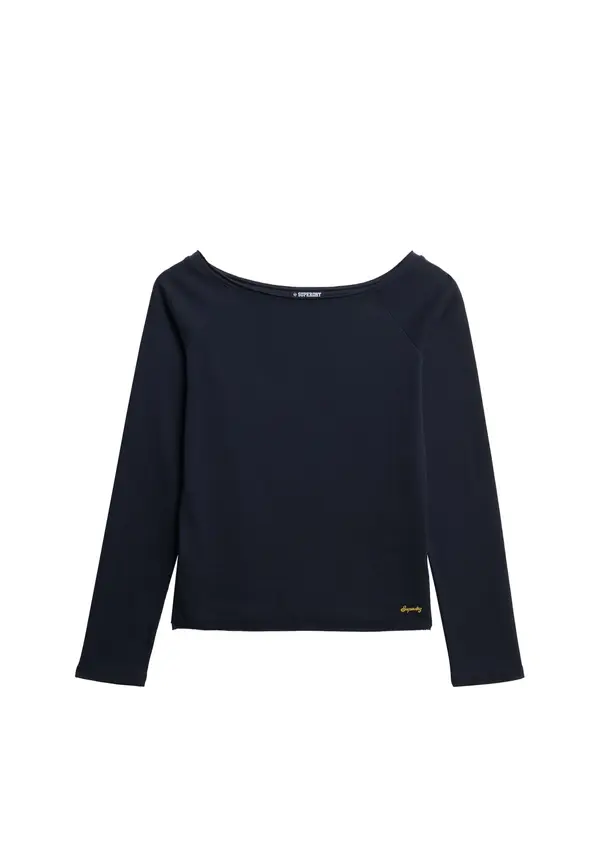 Superdry & Co Superdry & Co Majica 'Bardot'  marine / zlato-rumena