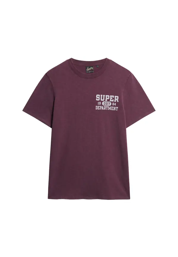 Superdry & Co Superdry & Co Majica  burgund / off-bela