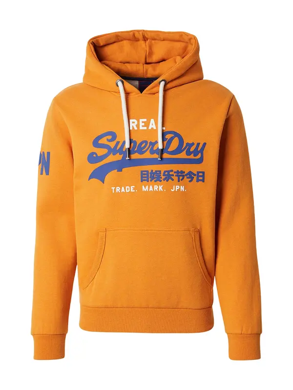 Superdry & Co Superdry & Co Majica 'CLASSIC'  temno modra / oranžna / bela