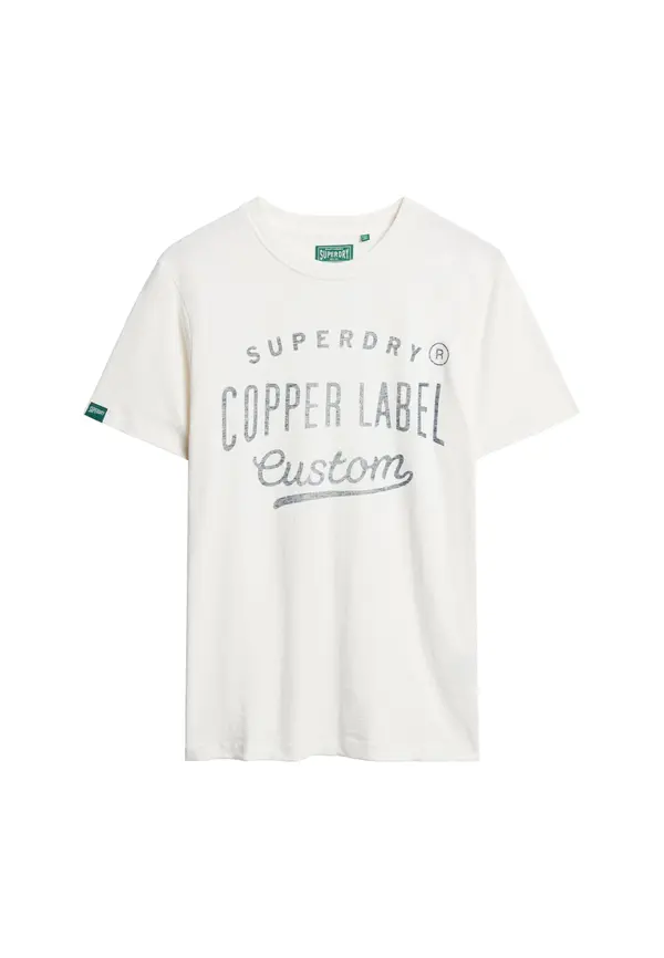 Superdry & Co Superdry & Co Majica 'Copper'  dimno modra / bela
