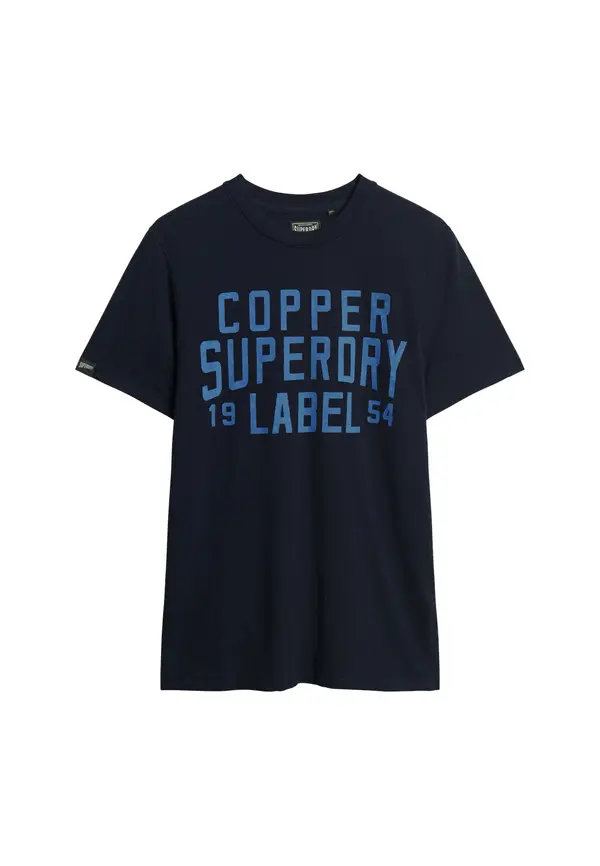 Superdry & Co Superdry & Co Majica 'Copper'  mornarska / golobje modra