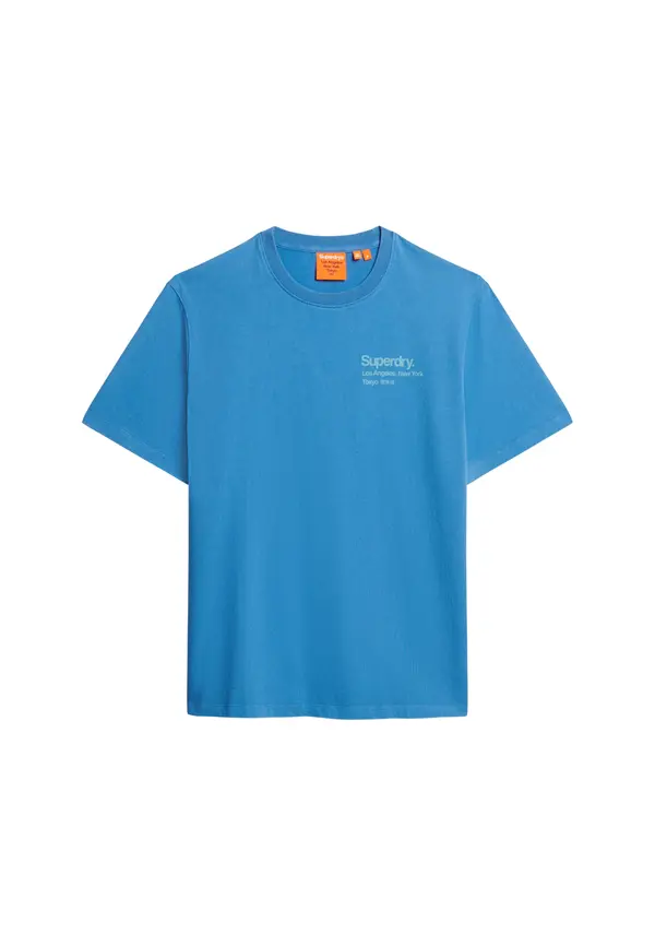 Superdry & Co Superdry & Co Majica 'Core City'  azur / meta
