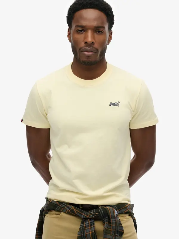 Superdry & Co Superdry & Co Majica 'Essential'  pastelno rumena