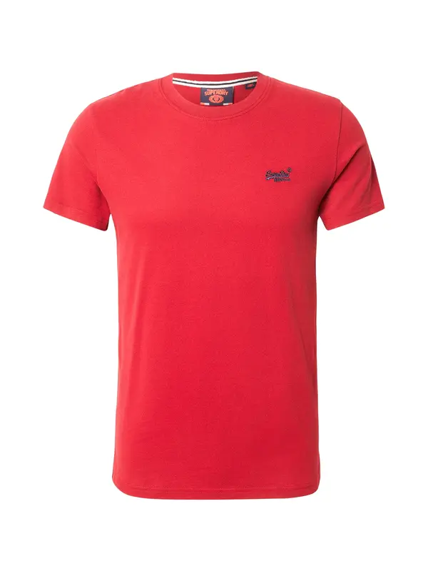 Superdry & Co Superdry & Co Majica 'Essential'  temno modra / brusnica