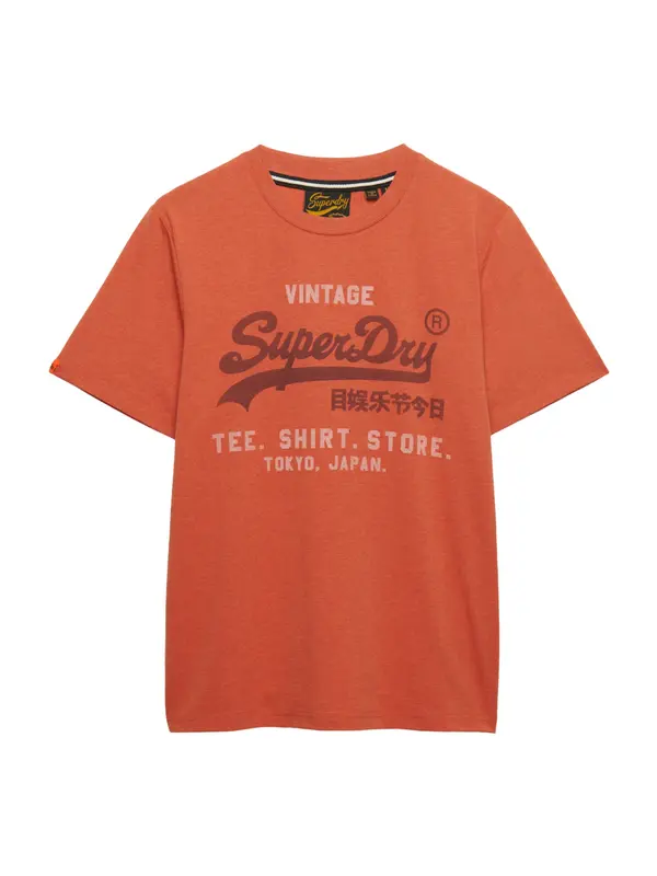 Superdry & Co Superdry & Co Majica 'Heritage'  jastog / temno rdeča / bela
