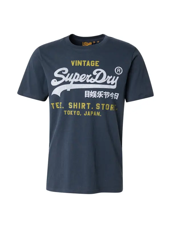 Superdry & Co Superdry & Co Majica 'Heritage'  marine / siva / oliva