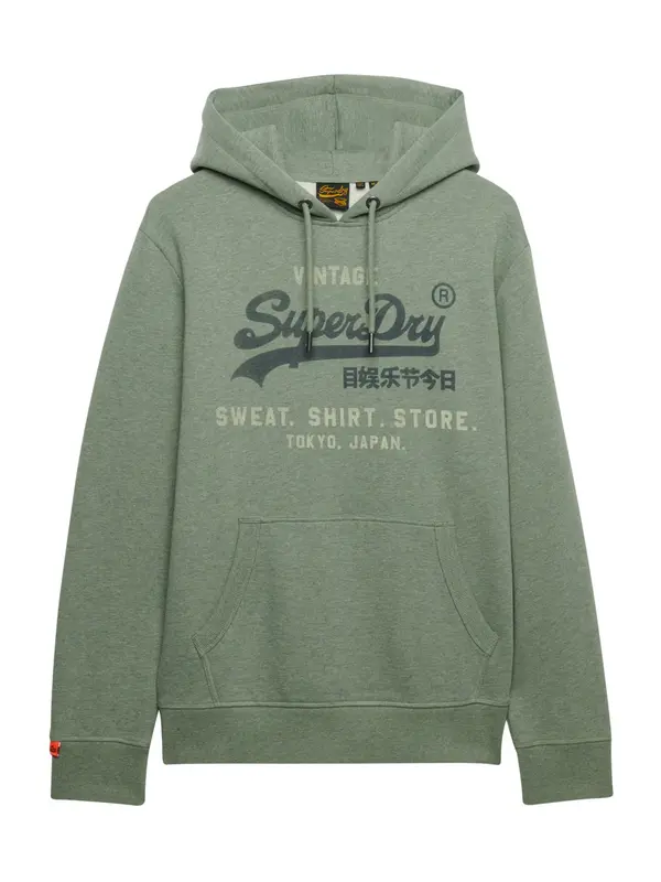 Superdry & Co Superdry & Co Majica 'Heritage'  pastelno zelena / temno zelena / večbarvno zelena