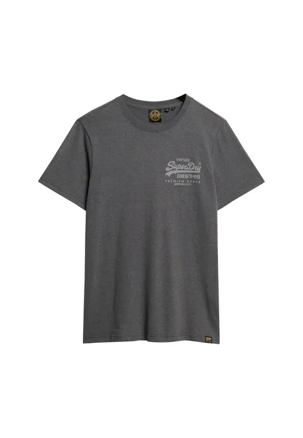 Superdry & Co Superdry & Co Majica 'Heritage'  svetlo siva / temno siva