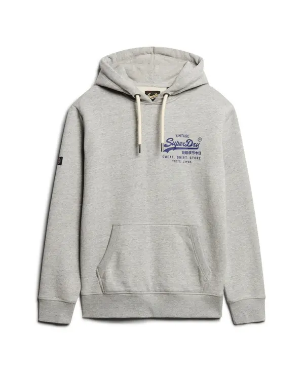 Superdry & Co Superdry & Co Majica  kraljevo modra / pegasto siva