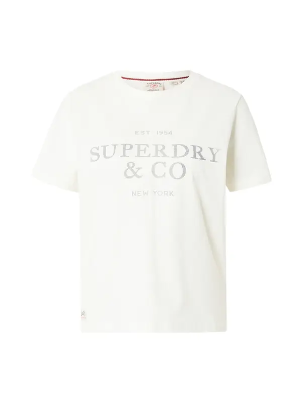 Superdry & Co Superdry & Co Majica  kremna / siva