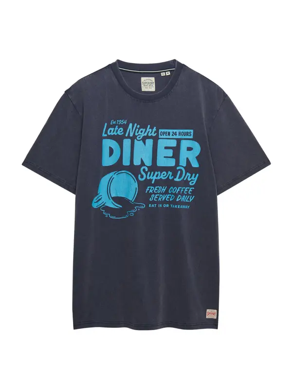 Superdry & Co Superdry & Co Majica 'LOCAL BUSINESS'  marine / azur