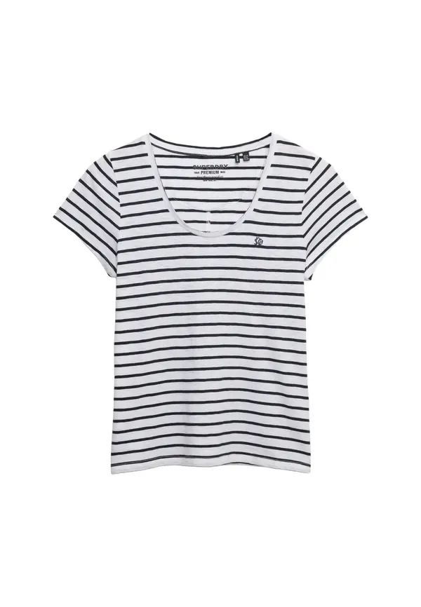 Superdry & Co Superdry & Co Majica  marine / bela