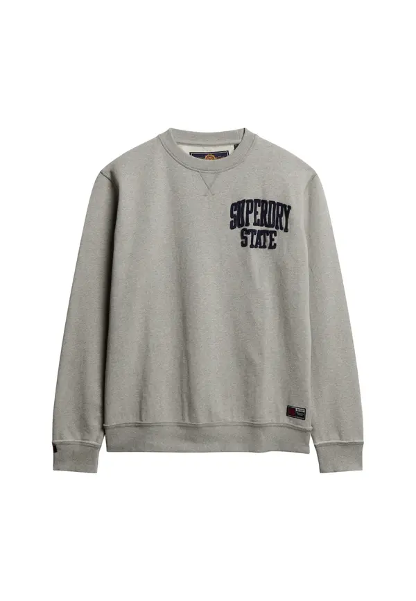 Superdry & Co Superdry & Co Majica  marine / pegasto siva