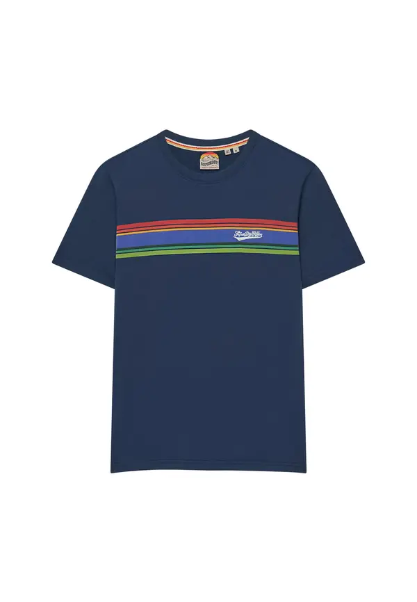 Superdry & Co Superdry & Co Majica  marine / zelena / lila / rdeča