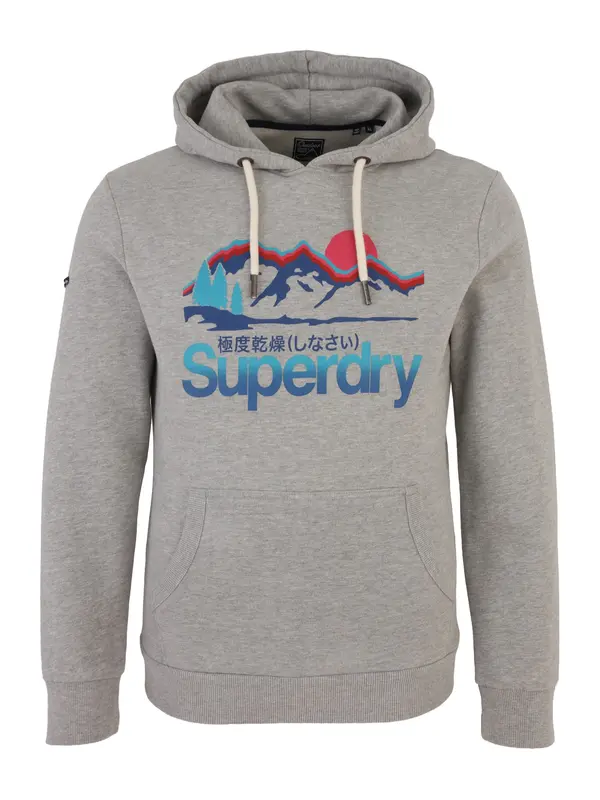 Superdry & Co Superdry & Co Majica  modra / azur / pegasto siva / temno roza