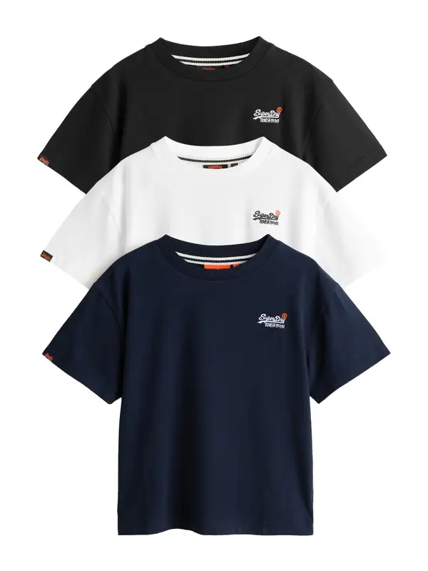 Superdry & Co Superdry & Co Majica  mornarska / črna / bela
